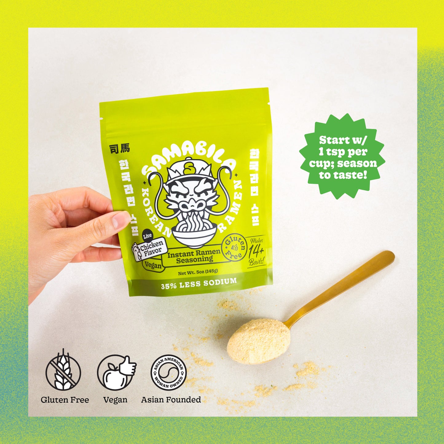 Chicken Lite Instant Ramen Seasoning (35% LESS SODIUM)